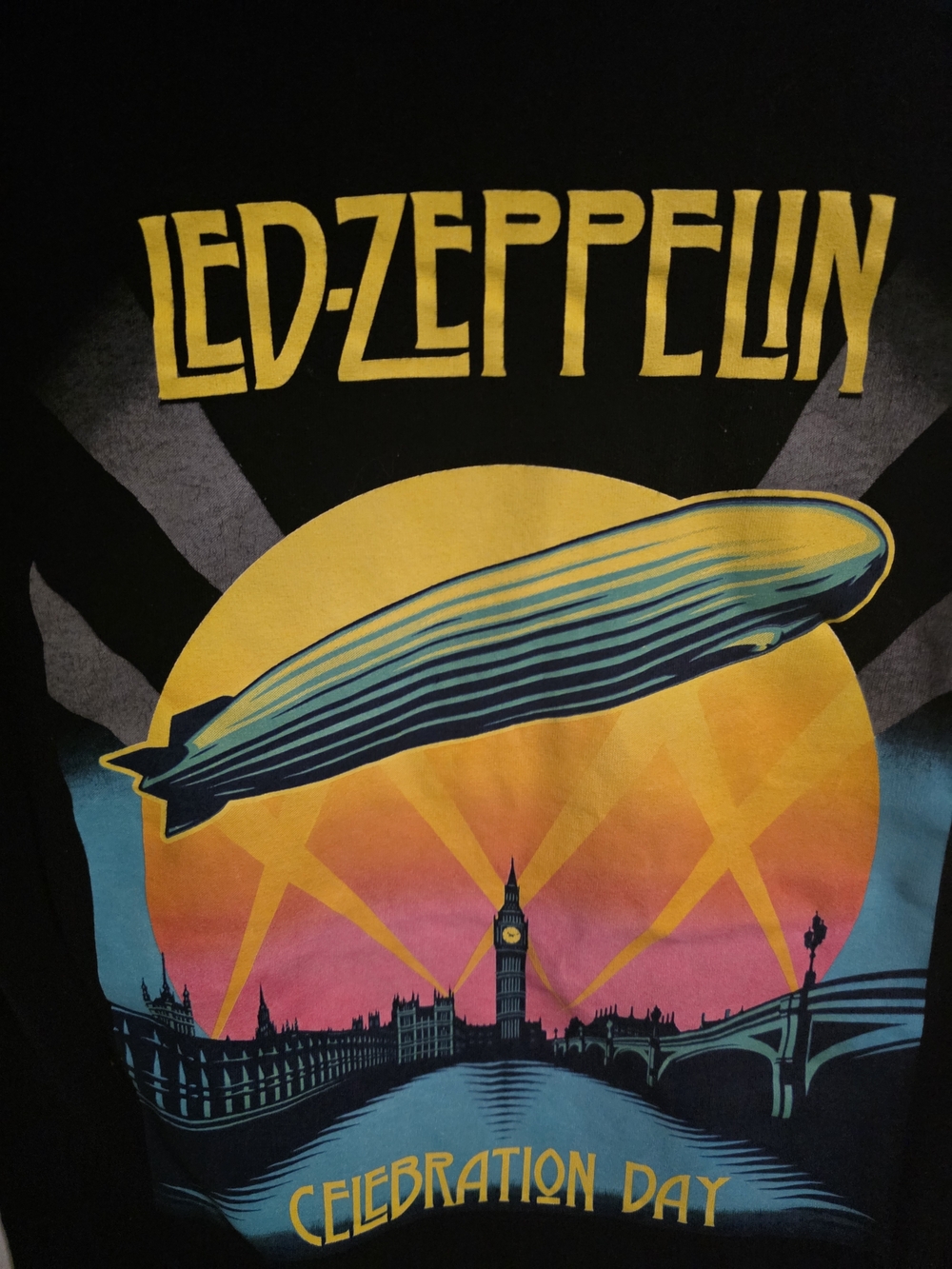 Led Zeppelin Celebration Day Graphic Band Tee Black Short Sleeve Shirt Size S - Picture 3 of 6